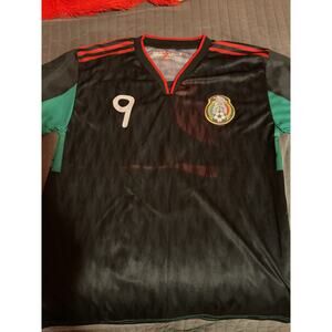 Official Bootleg 2010 Mexico Futbol Jersey Chicharito size medium black green